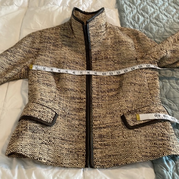 Lafayette 148, Brown zip front jacket size 6 - Picture 10 of 12